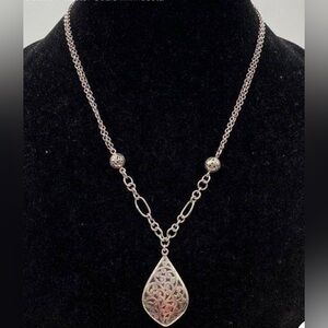 Lois Hill Sterling Silver Filigree Necklace